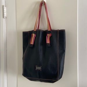 Italian leather tote bag